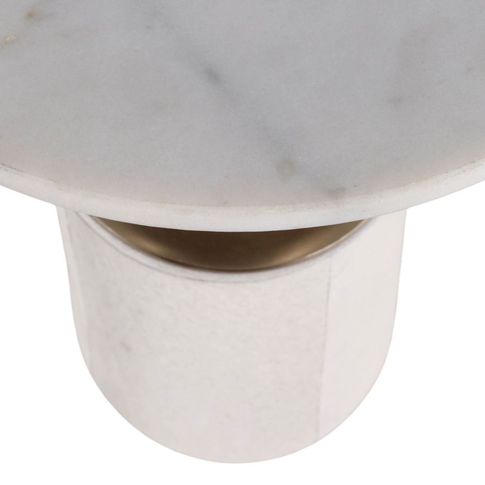 MAEHAVEN WHITE TABLE 23 (IN)