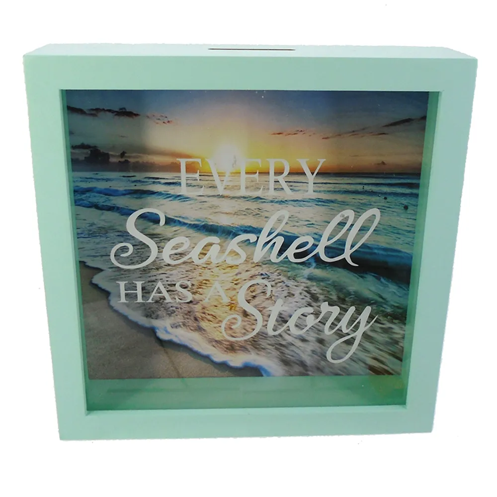 10" SEASHELL HAS A STORY SHELL BOX