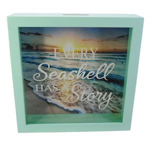 10" SEASHELL HAS A STORY SHELL BOX 1