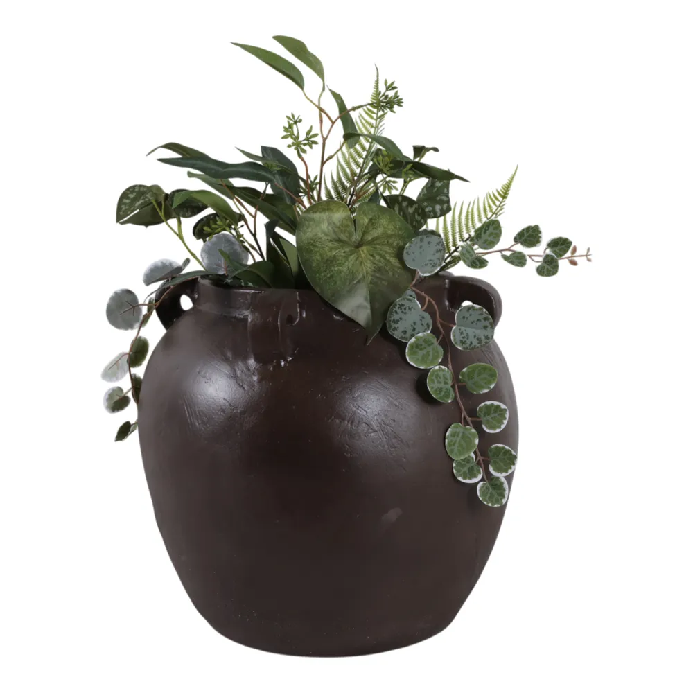 HARLEMRUN BROWN VASE 14 (IN)