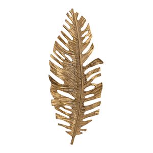 Sago Leaf Dimensional Wall Decor - Antique Gold 4