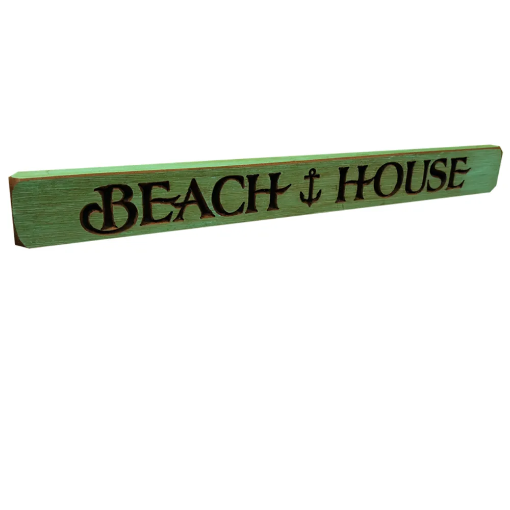 18" USA BEACH HOUSE ROUTED BARNWOOD SIGN