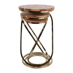 BENTONHAM SET OF 3 BROWN PLANT STANDS 21 (IN) 4