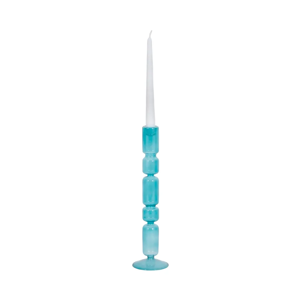ISLE BLUE CANDLE HOLDER 14 (IN)