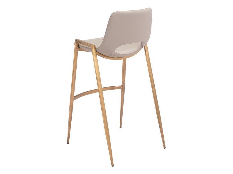Desi Barstool Beige & Gold 6