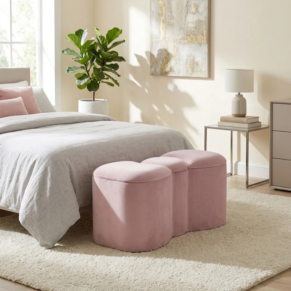 STONEGROVE PINK BENCH 17 (IN)