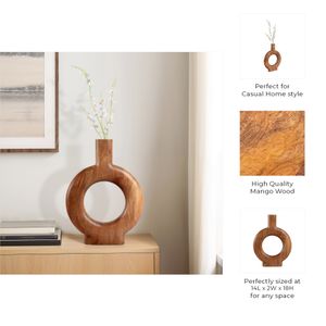 DRAPERWELL BROWN VASE 18 (IN) 11