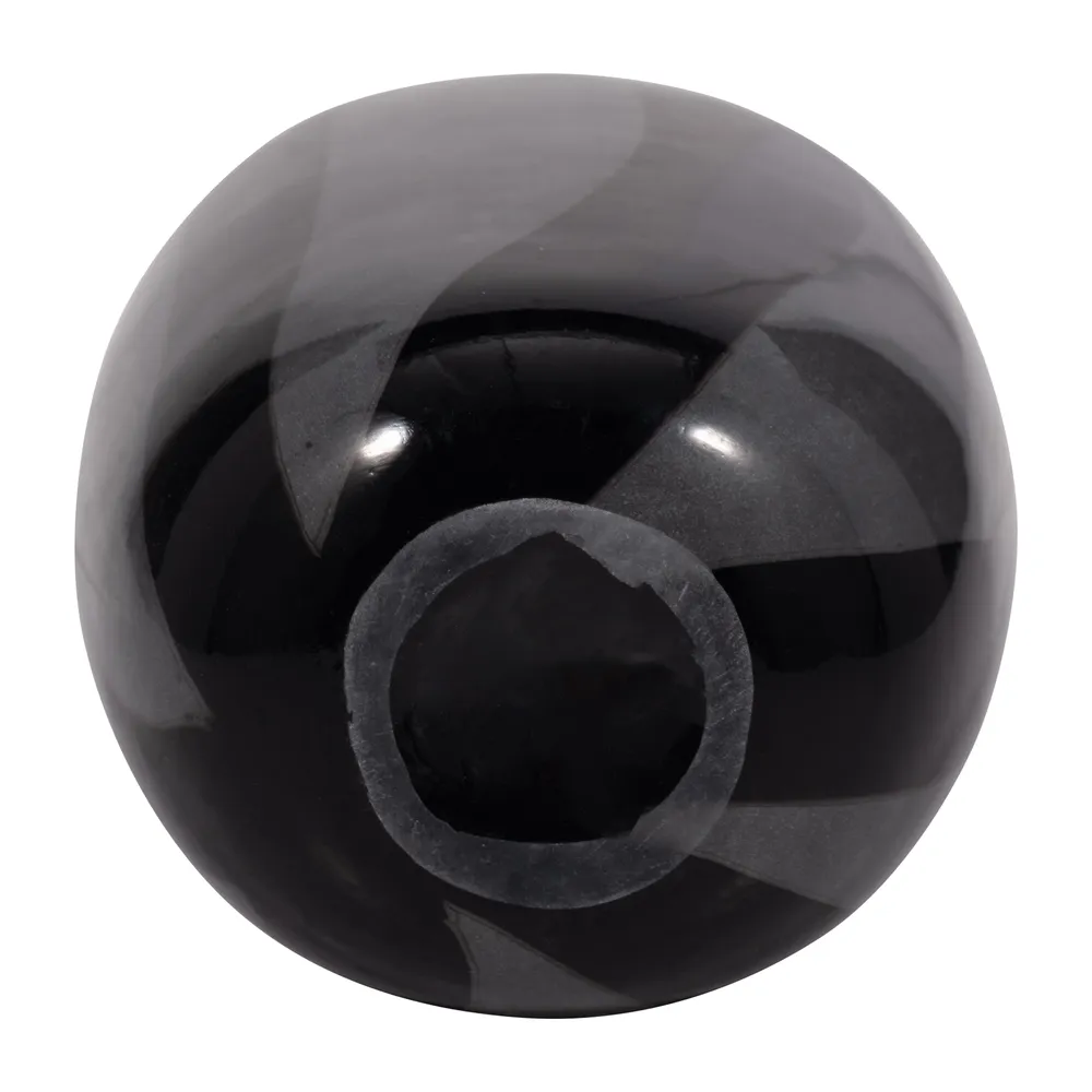 TARYNSHAW BLACK GLASS VASE 10 (IN)