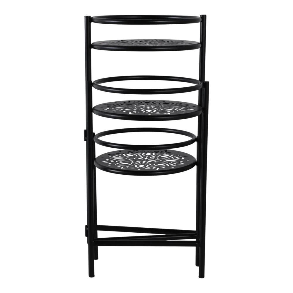 HALTONCROSS BLACK PLANT STAND 22 (IN)
