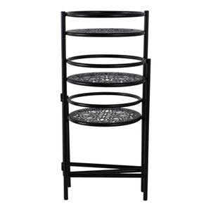 HALTONCROSS BLACK PLANT STAND 22 (IN) 7