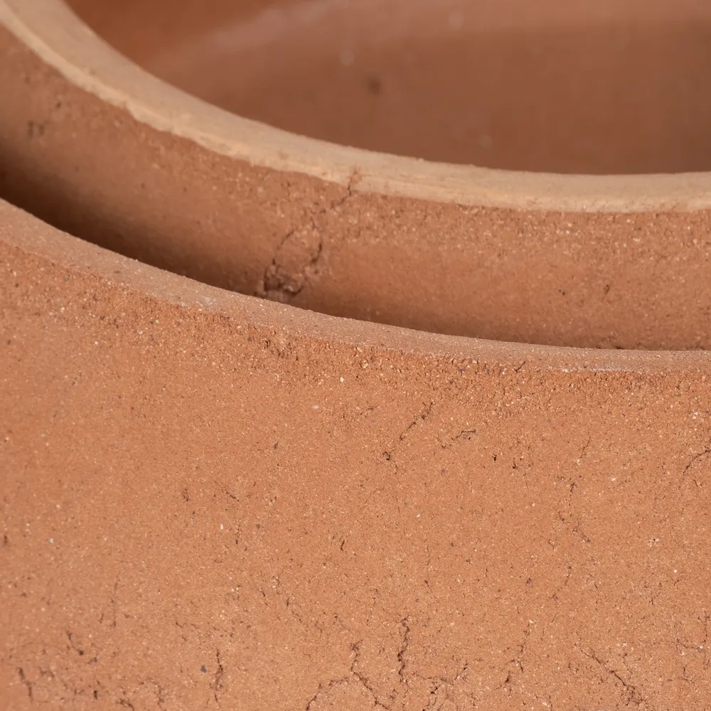 HOLLISHOLM SET OF 2 BROWN BOWLS 4 (IN)