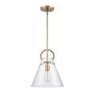 Gabby 11″ Wide 1-Light Mini Pendant - Brass