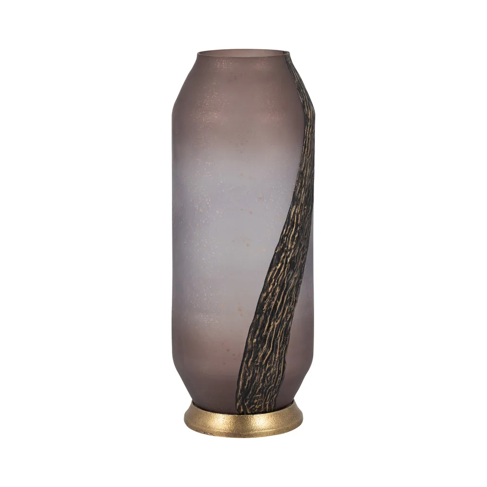 GAVINCLIFF PINK GLASS VASE 15 (IN)