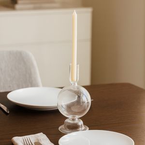 SKYLERCLIFF CLEAR CANDLE HOLDER 7 (IN) 9
