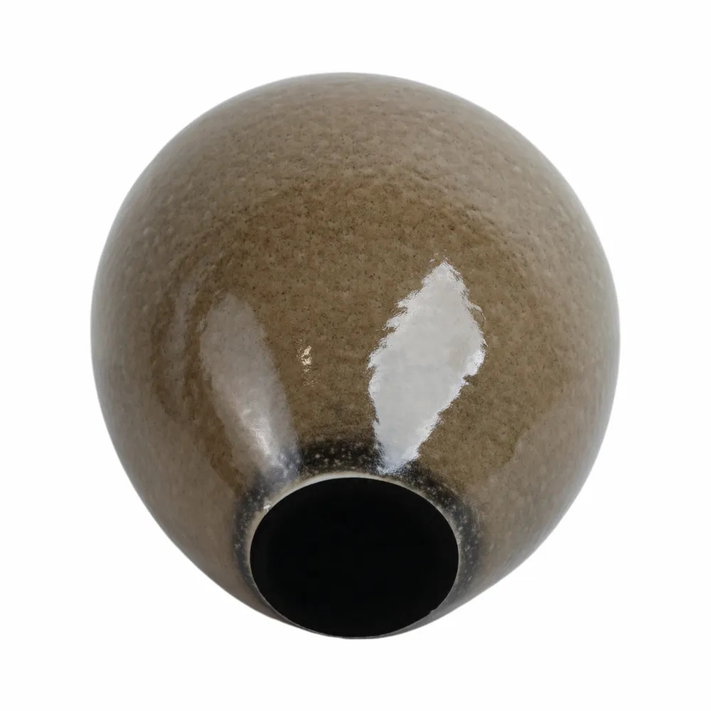 BROGANFORD BROWN VASE 11 (IN)