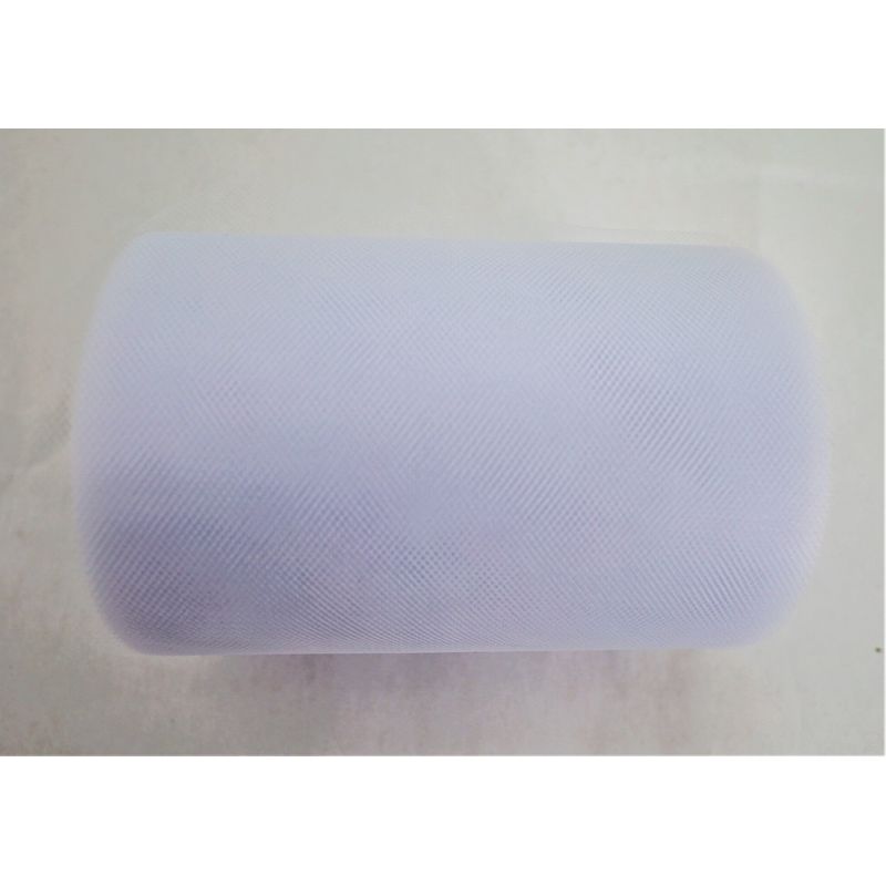 6" x 100yds Tulle Ribbon, White