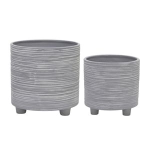 COHENGROVE SET OF 2 GRAY PLANTER 8 (IN) 1