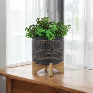 LANDONVIEW BLACK PLANTER 9 (IN) 12