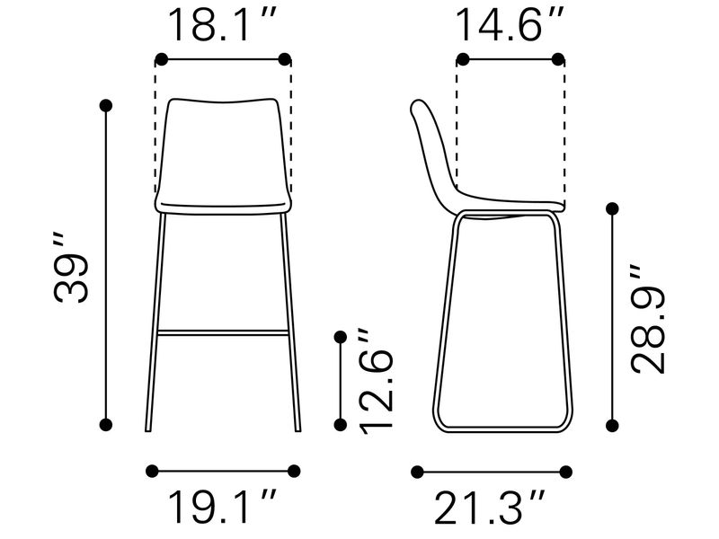 Smart Barstool Vintage Espresso 11