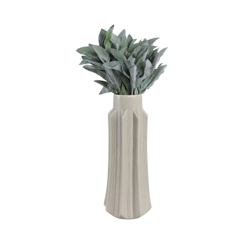 BAKERHAVEN TAUPE VASE 19 (IN)