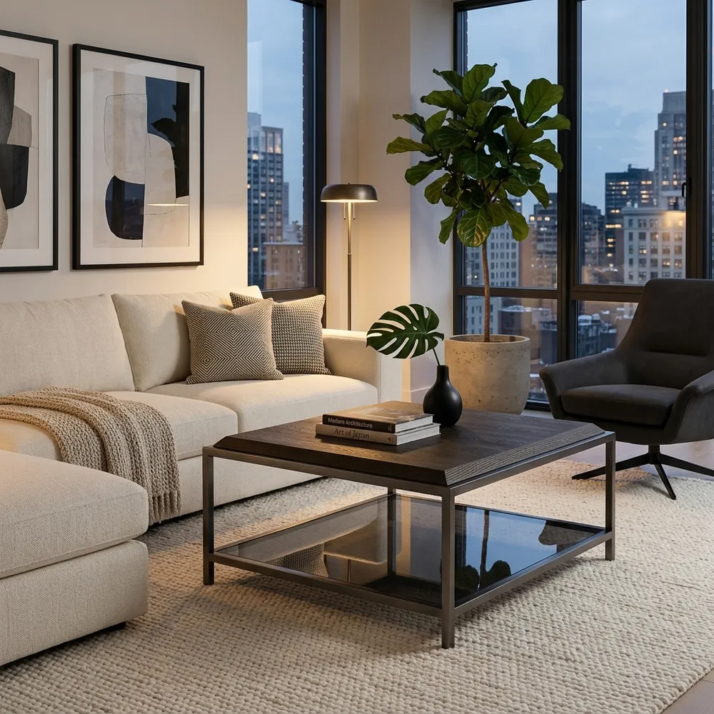 FORDHAMCLIFF BROWN COFFEE TABLE 18 (IN)
