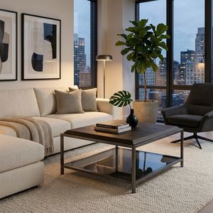 FORDHAMCLIFF BROWN COFFEE TABLE 18 (IN) 6