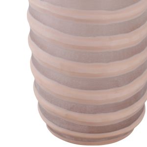 SAMSONWICK IVORY GLASS VASE 16 (IN) 6