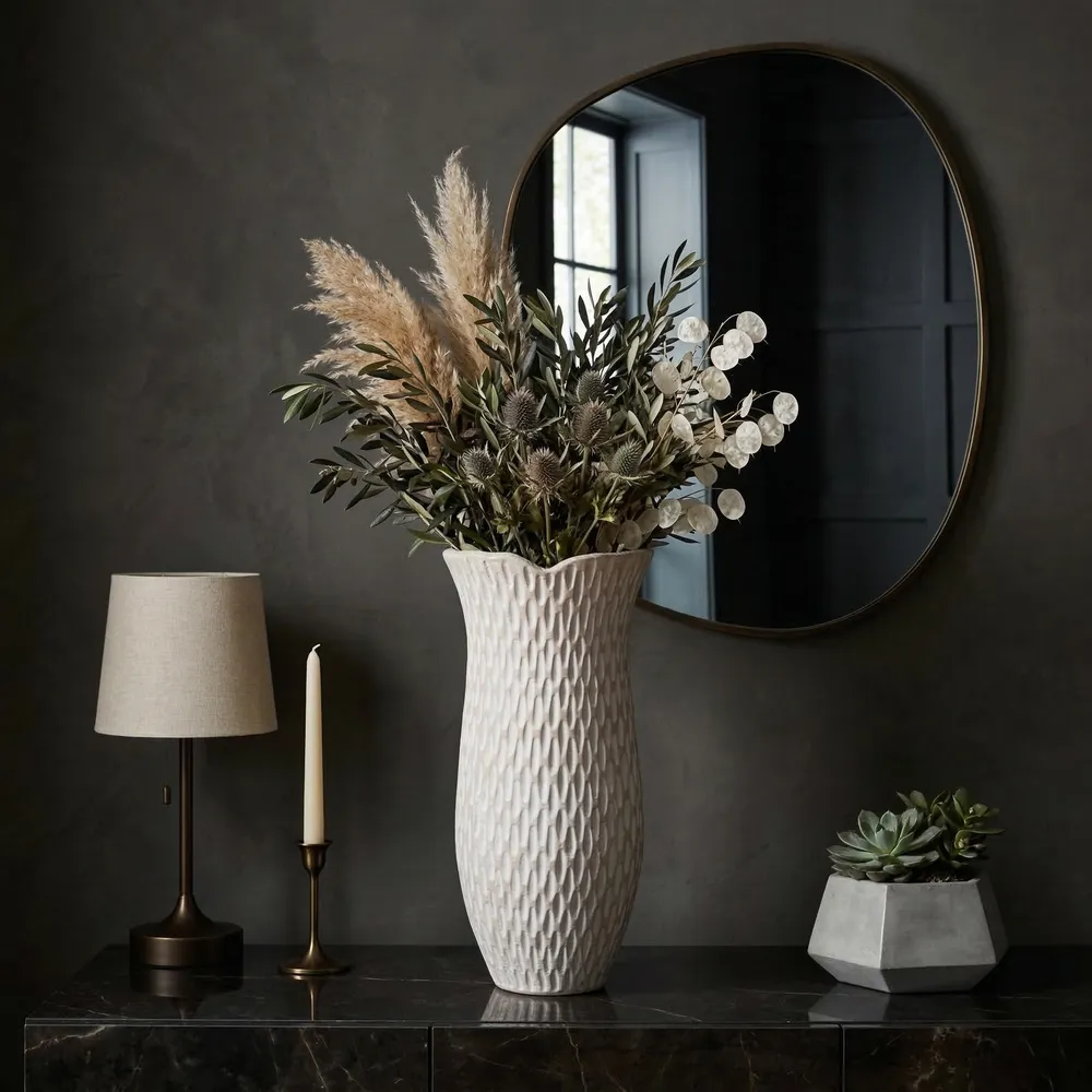ERINRIDGE IVORY VASE 26 (IN)
