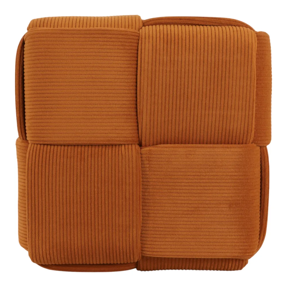 COREYBEACH BROWN OTTOMAN 15 (IN)