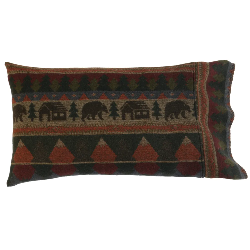 Cabin Bear - Pillow Sham - King - 20x40