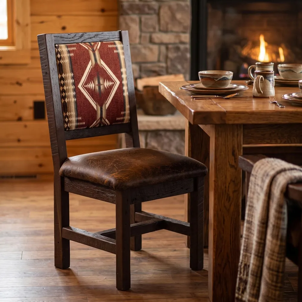 Heritage Oak Winslow Side Chair - Customer Own Fabric