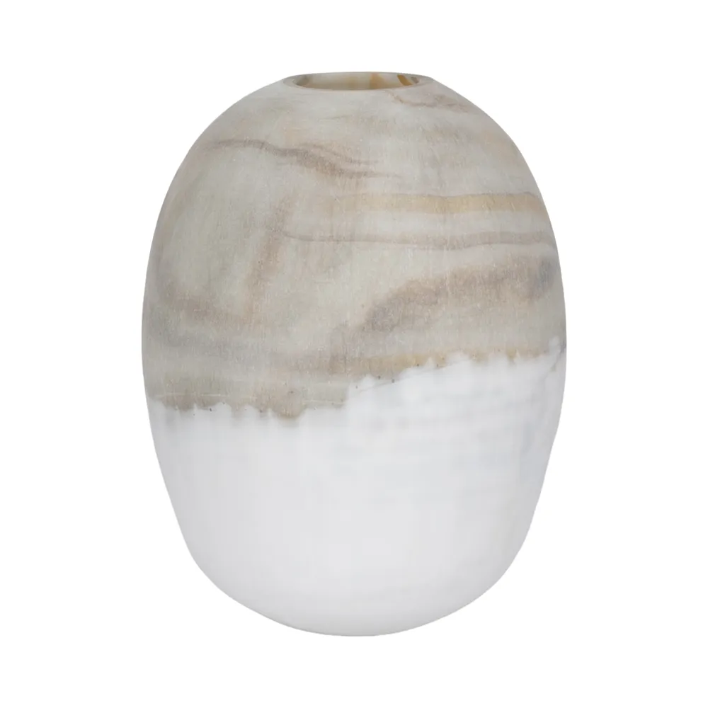 CHATHAMSIDE GRAY GLASS VASE 14 (IN)