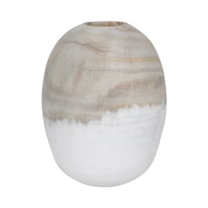 CHATHAMSIDE GRAY GLASS VASE 14 (IN) 1