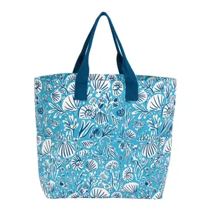Sea Life Canvas Carryall Tote Bag 6
