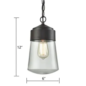 Mullen Gate 6'' Wide 1-Light Outdoor Pendant - Oil Rubbed Bronze 2