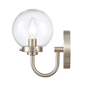 Fairbanks 8.5'' High 1-Light Sconce - Brushed Nickel and Clear 4