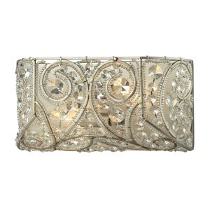 Andalusia 12'' Wide 2-Light Vanity Light - Aged Silver 1