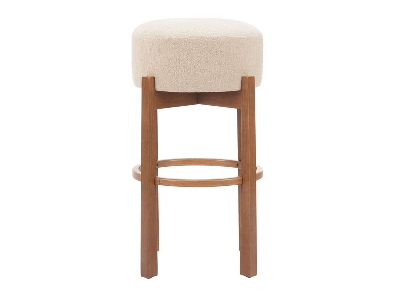 Nade Barstool Beige & Walnut 4