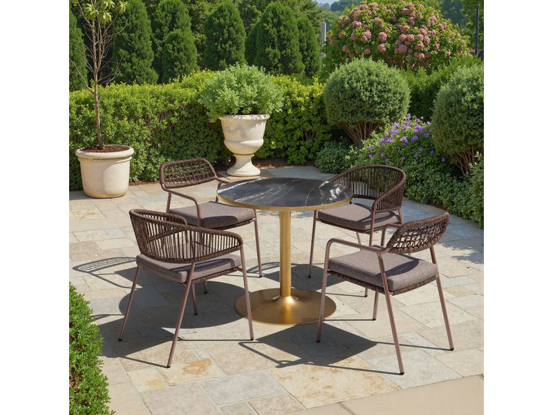 Skye Dining Chair Brown 9