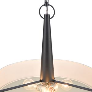 Leo 22'' Wide 4-Light Pendant - Matte Black 3