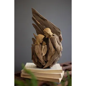Driftwood Mary, Joseph and Jesus with Wings 1