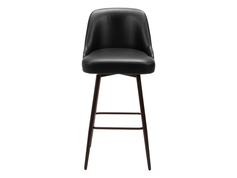 Keppel Swivel Barstool Black & Bronze 4