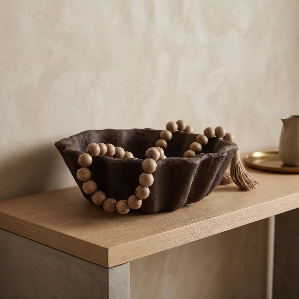 HADFIELDOAK BROWN BOWL 4 (IN)