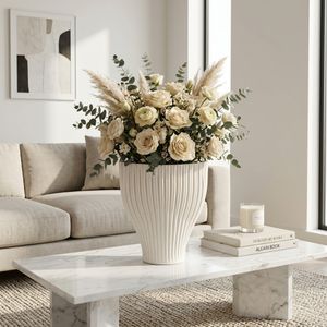 STORMTON IVORY VASE 14 (IN) 11