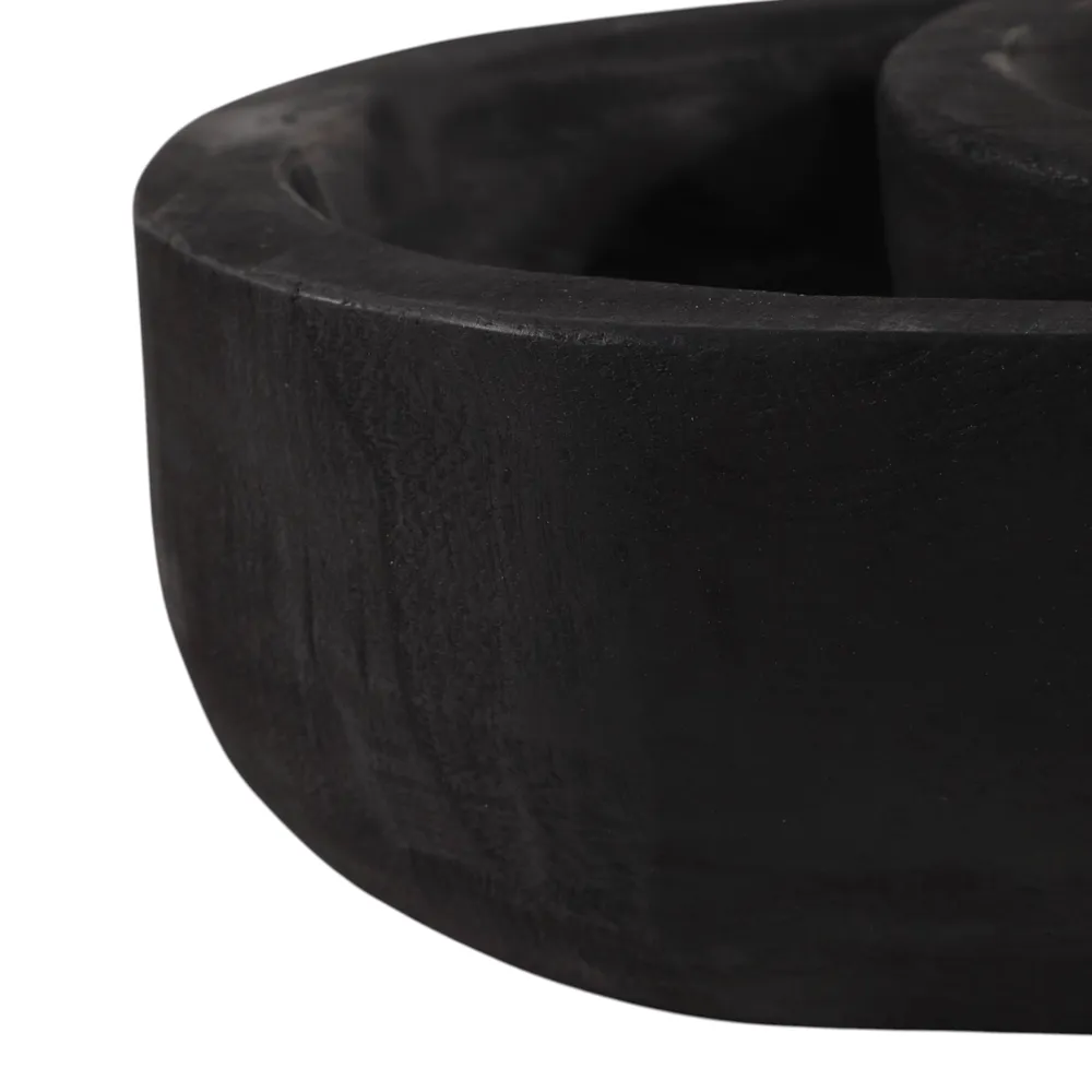 ELTONWIND SET OF 2 BLACK BOWLS 4 (IN)