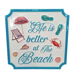 11-3/4" LIFE IS BETTER AT THE BEACH SIGN 1