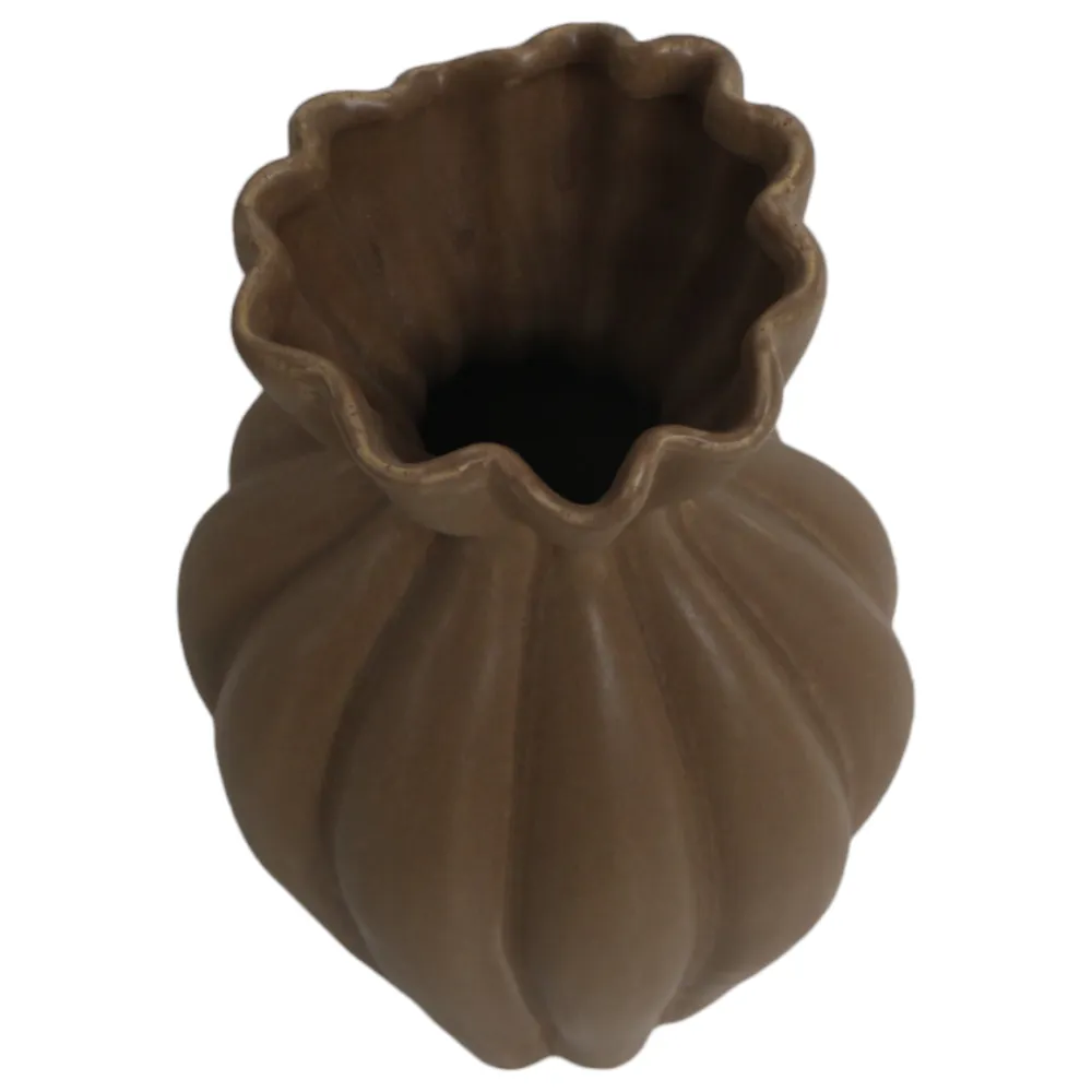 ERWINGROVE BROWN VASE 14 (IN)
