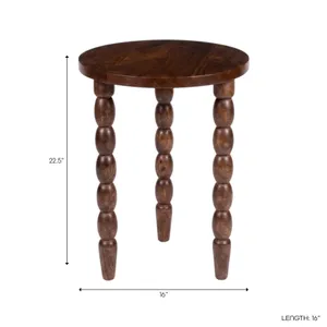 NORTONBEACH BROWN TABLE 22 (IN) 4