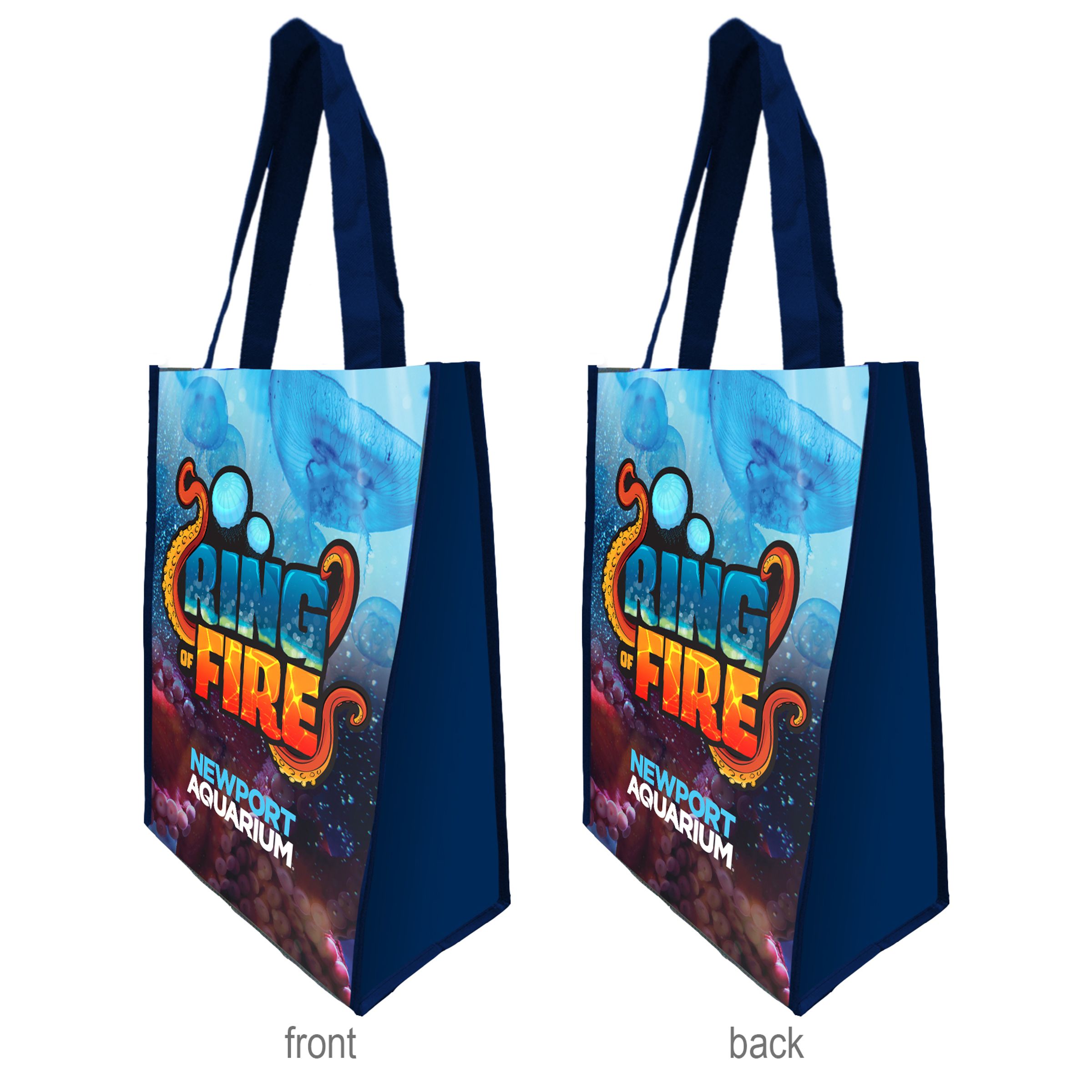 CUSTOM LAMINATED SMALL PROMO TOTE (60-90 DAY TURNAROUND)