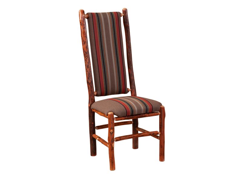 Hickory High Back Upholstered Back Side Chair - 
Customer's Own Material 2